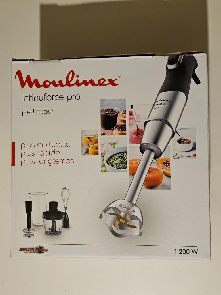 Mixeur plongeant NEUF Moulinex InfinyForce Pro DD95HD10, Electroménager, Mélangeurs, Enlèvement ou Envoi, Neuf, Mélangeur de puissance