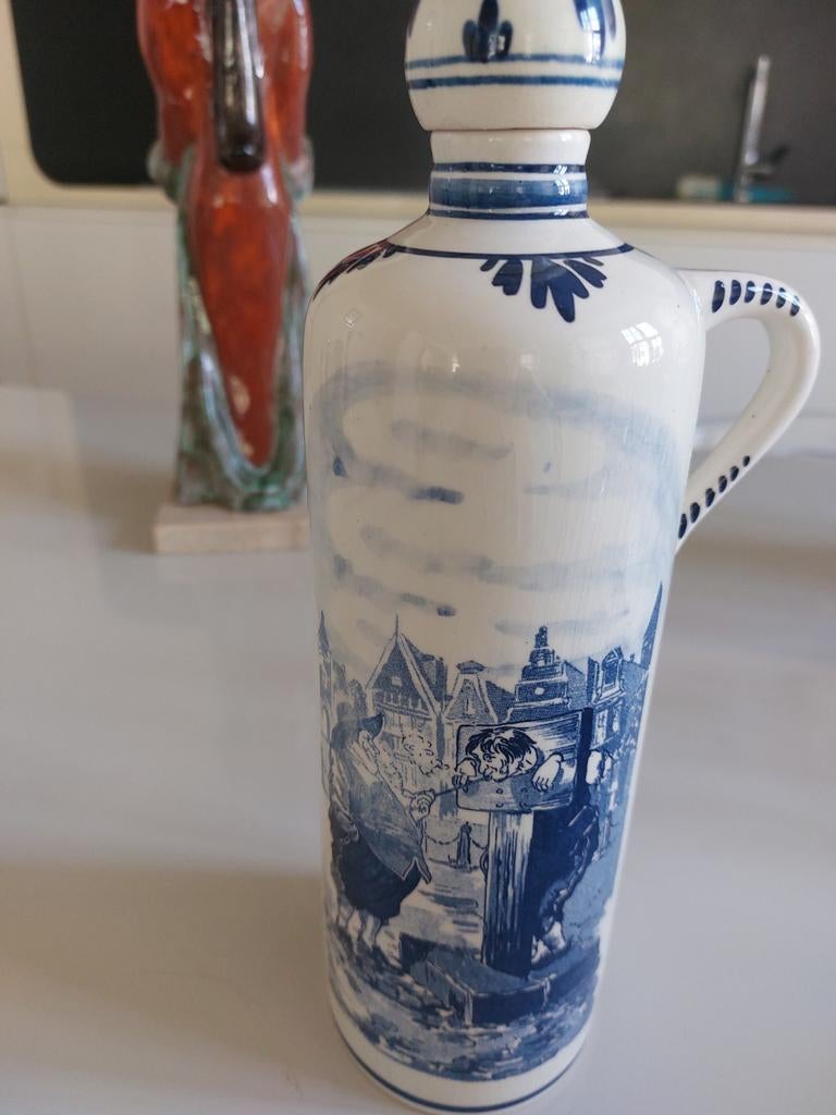 Delfts blauw jeneverfles, Verzamelen, Ophalen of Verzenden, Zo goed als nieuw