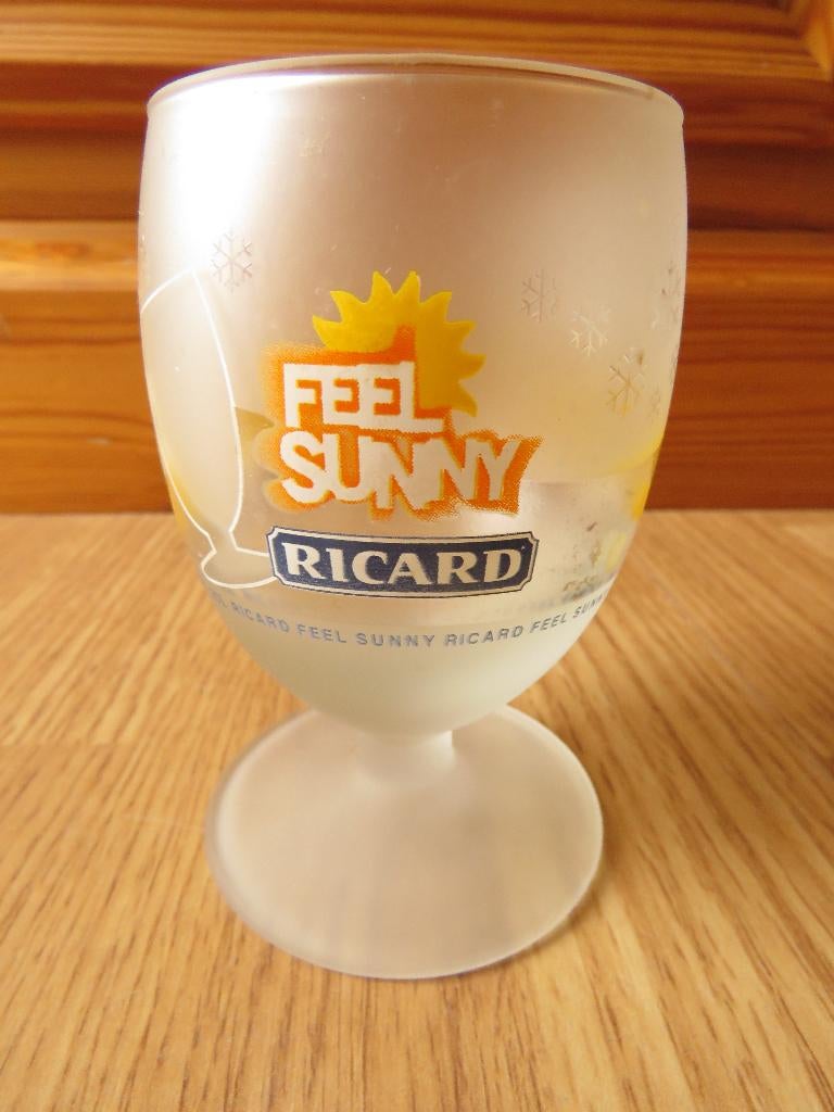 Ricard verre ballon motifs feel sunny avec flocons, Ophalen of Verzenden, Zo goed als nieuw, Overige typen