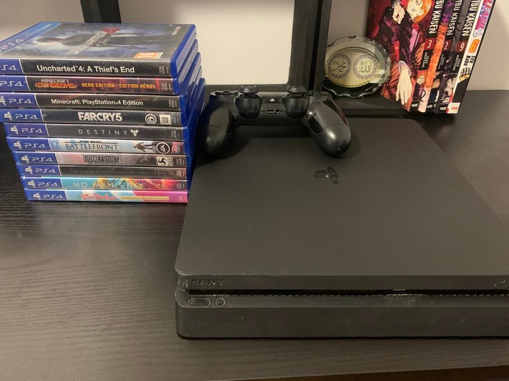 playstation 4 10 spelletjes 500GB, Games en Spelcomputers, Ophalen, 500 GB, Zo goed als nieuw, Met harde schijf