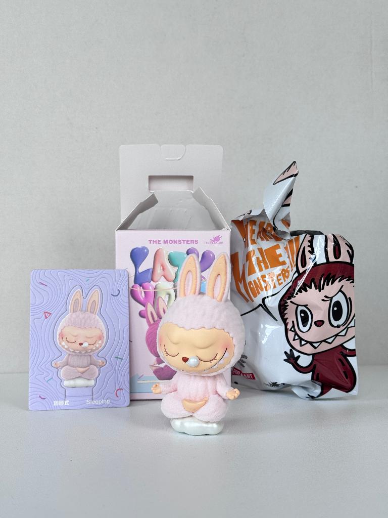 Lazy Yoga Labubu – Popmart - full set, Ophalen of Verzenden, Nieuw