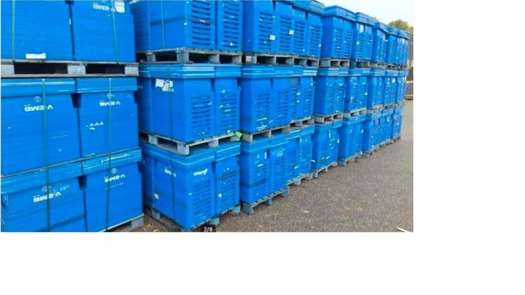 Kratten met deksel stapel nestelbaar onderdelen, Auto-onderdelen, Ophalen