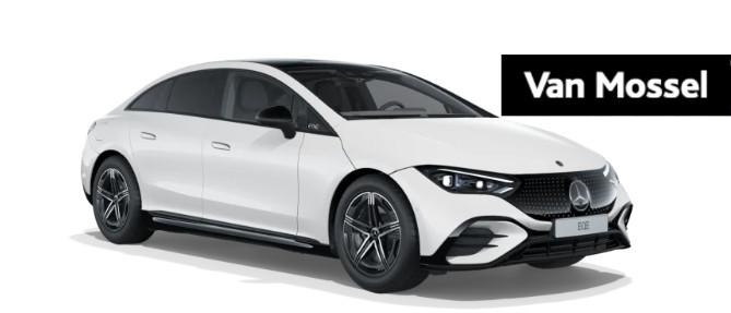 Mercedes-Benz EQE 350 AMG Line + LEDER + DIGITAL LIGHT + BUR, Auto's, Automaat, Wit, 96 kWh, EQE