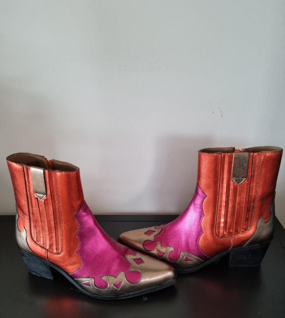 Manfield Leren enkellaarzen maat 39, Overige kleuren, Verzenden, Lage of Enkellaarzen, Manfield