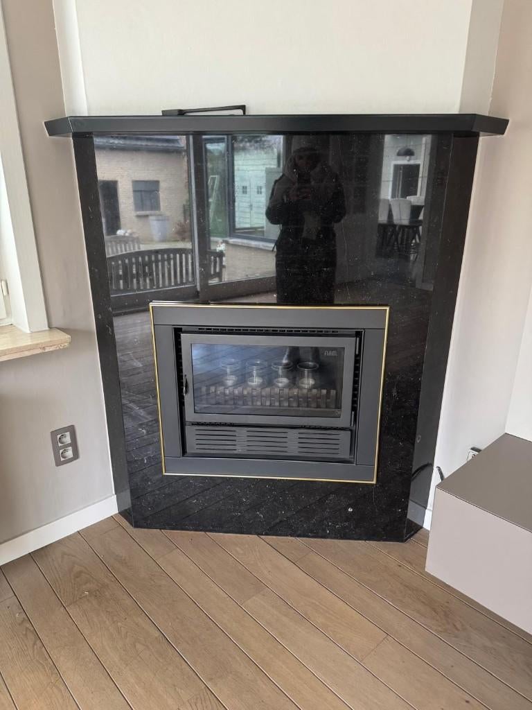 Poêle Flam, Maison & Meubles, Encastré, Comme neuf, Enlèvement, Autres types