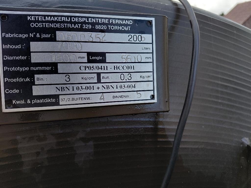 dubbelwandige bovengrondse mazouttank, Doe-het-zelf en Bouw, Verwarming en Radiatoren, Ophalen, Gebruikt