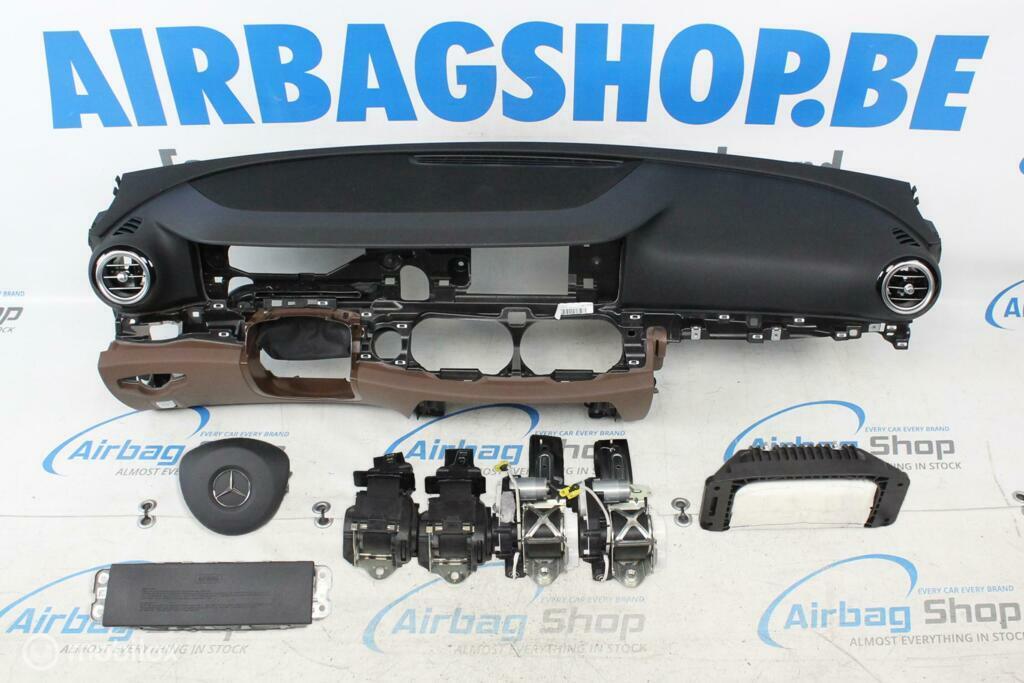Airbag kit Tableau de bord noir brun Mercedes Classe E W213, Enlèvement ou Envoi, Utilisé