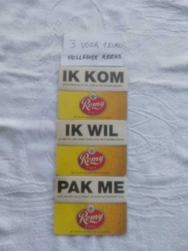 Volledige reeks bierviltjes Romy, bier met liefde gebrouwen, Verzamelen, Ophalen of Verzenden, Viltje(s)