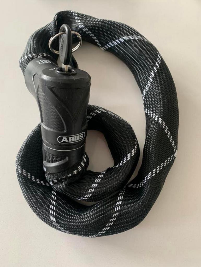 Abus ketting slot. 1 Meter lang. 2 sleutels, Ophalen of Verzenden, Zo goed als nieuw