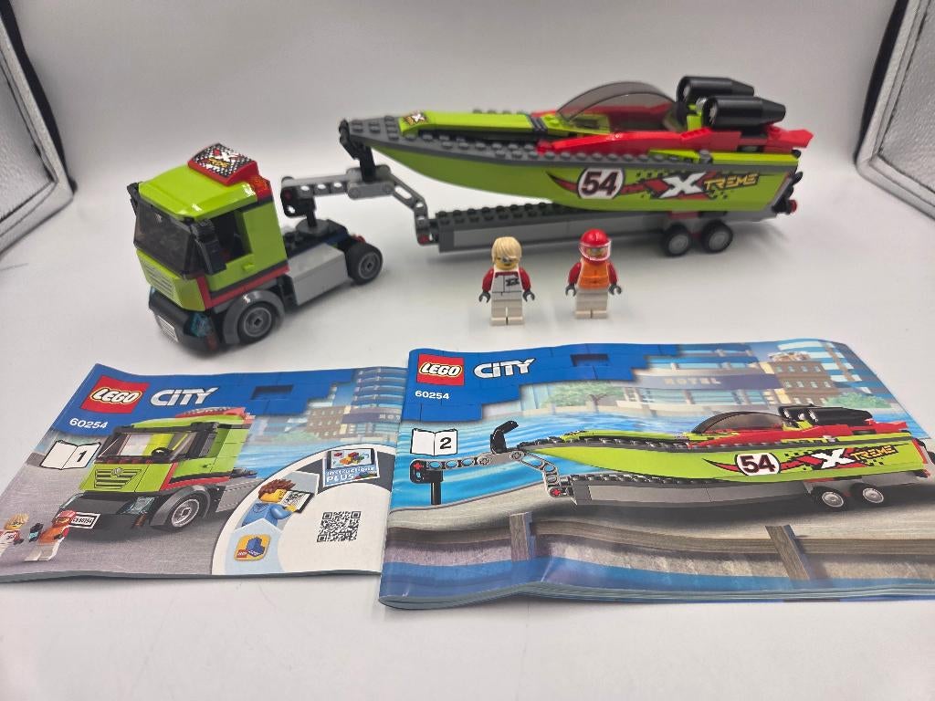 Lego City 60254 Race Boat Transporter, Ophalen, Zo goed als nieuw, Complete set, Lego