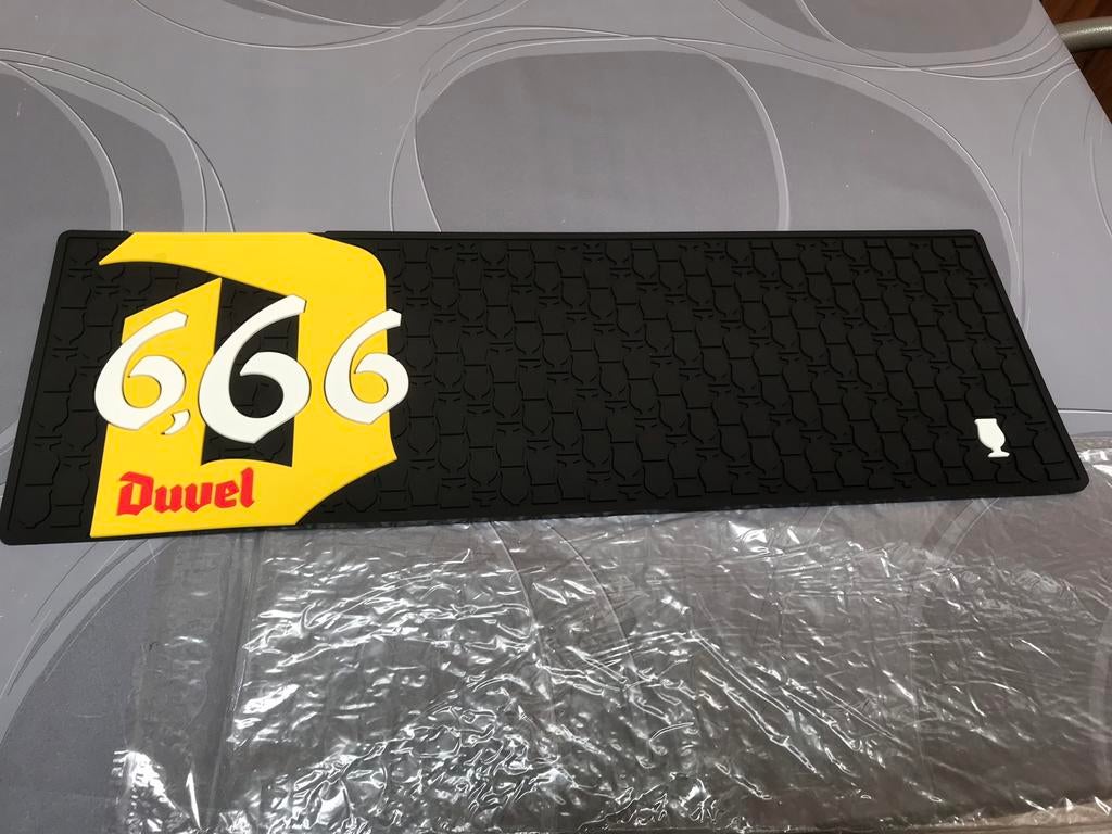 Duvel 6,66% rubber toogmat, 3 voor 35€, Ophalen of Verzenden, Nieuw, Overige typen, Duvel