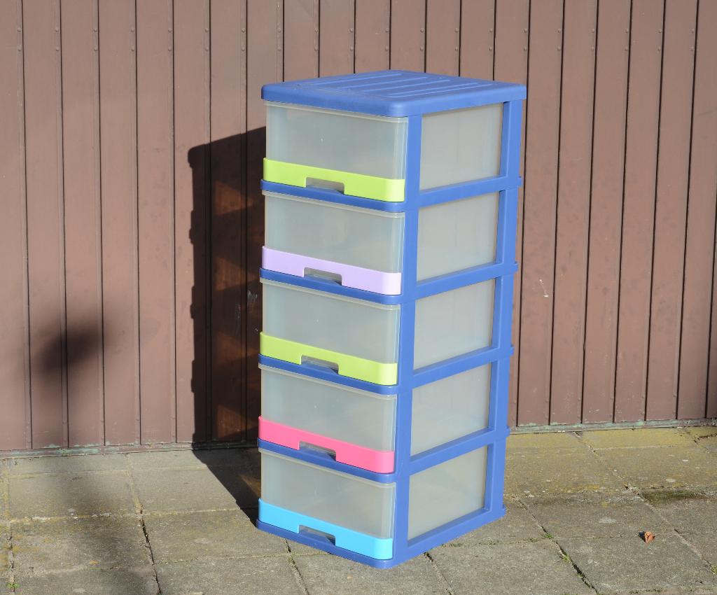 Opbergbox - curver stijl blauw, Ophalen