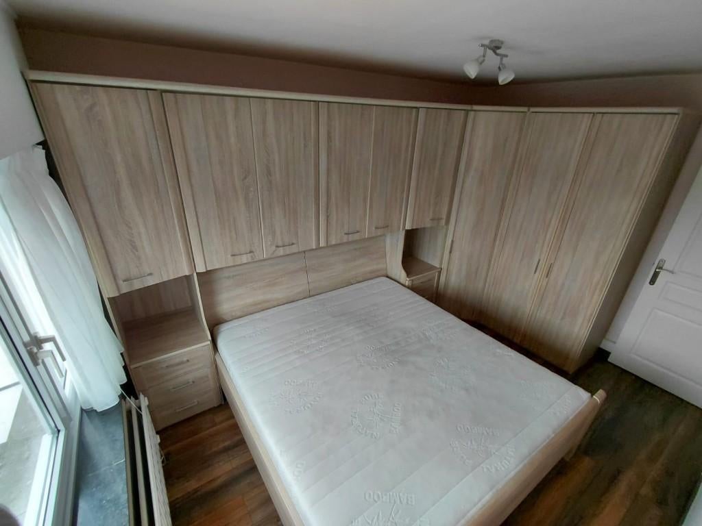 slaapkamer, Huis en Inrichting, Slaapkamer | Complete slaapkamers, Ophalen, Gebruikt, Tweepersoons, Eikenkleur