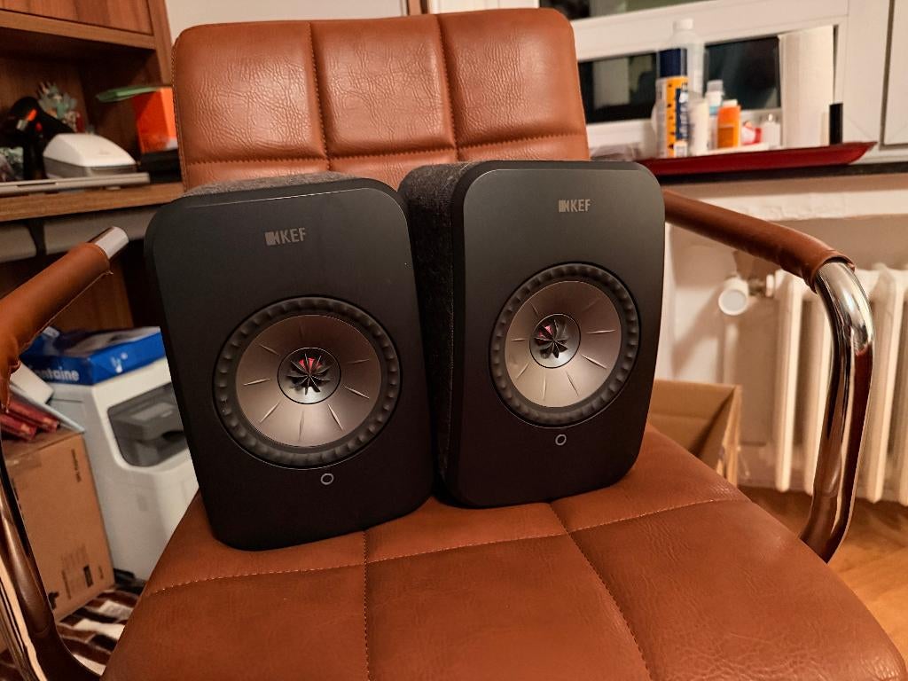 Speakers KEF LSX Sage Green - As new! €400, Autres marques, Comme neuf, Enlèvement, Haut-parleurs Frontaux, Arrière ou Stéréo
