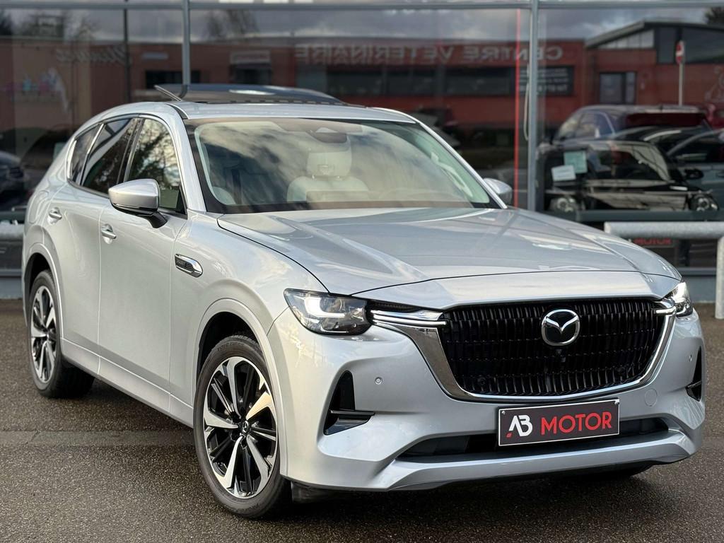 Mazda CX-60 2.5e-Skyactiv PHEV AWD Takumi (240 kW)FULL OPTIO, Cuir, Argent ou Gris, Achat, 2667 kg