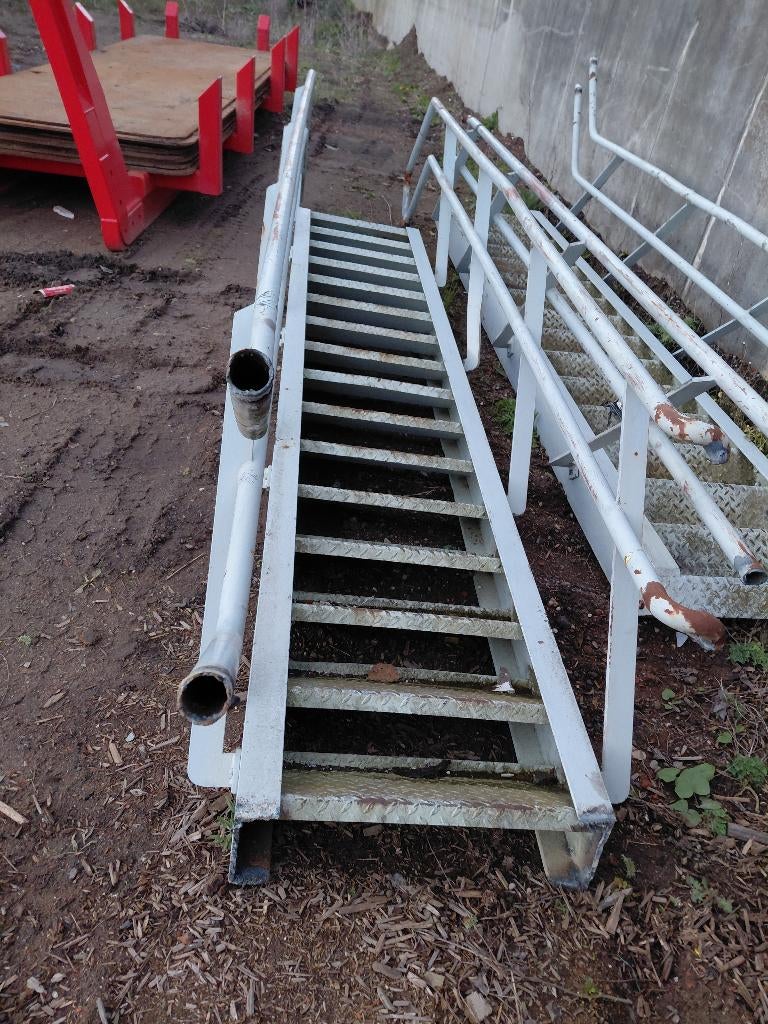 Metalen trap / magazijntrap, Bricolage & Construction, Échelles & Escaliers, Enlèvement, Utilisé, Escalier