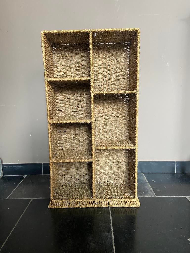 Gevlochten wandrek / opbergrek naturel, Ophalen, Zo goed als nieuw