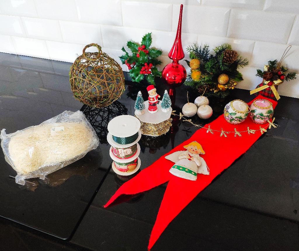 Lot de décorations de Noël vintage, Enlèvement, Utilisé