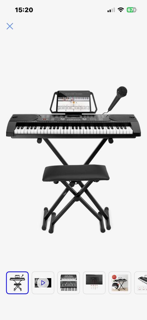 Keyboard piano, Musique & Instruments, Claviers, Neuf, Enlèvement, Avec pied, 61 touches