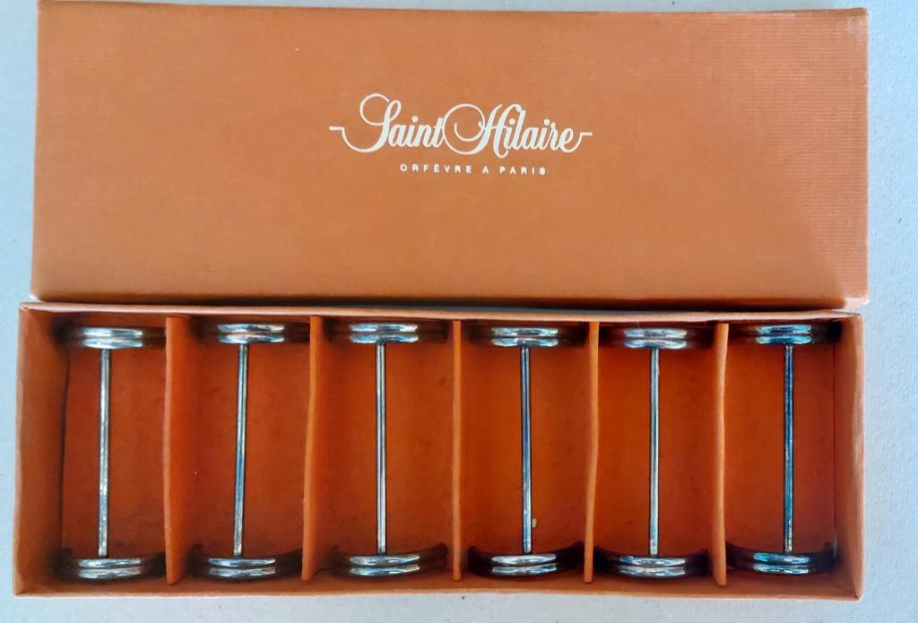 Orfèvrerie Saint-Hilaire, Paris: verzilverde besteklegger, Antiek en Kunst, Verzenden