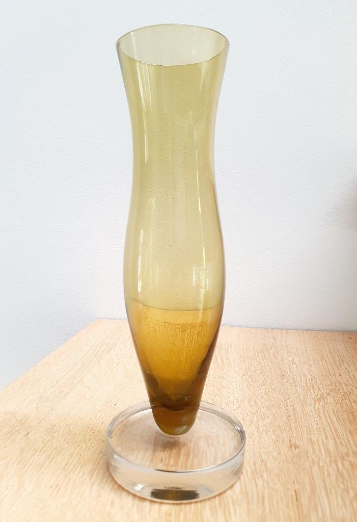Vase soliflore vintage - couleur Ambre, Antiquités & Art, Enlèvement ou Envoi