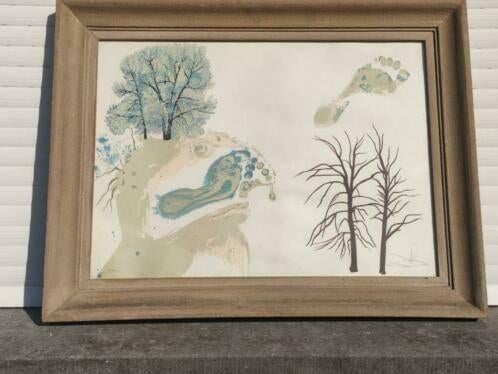 lithographie hiver signe salvador dali, Antiquités & Art, Enlèvement