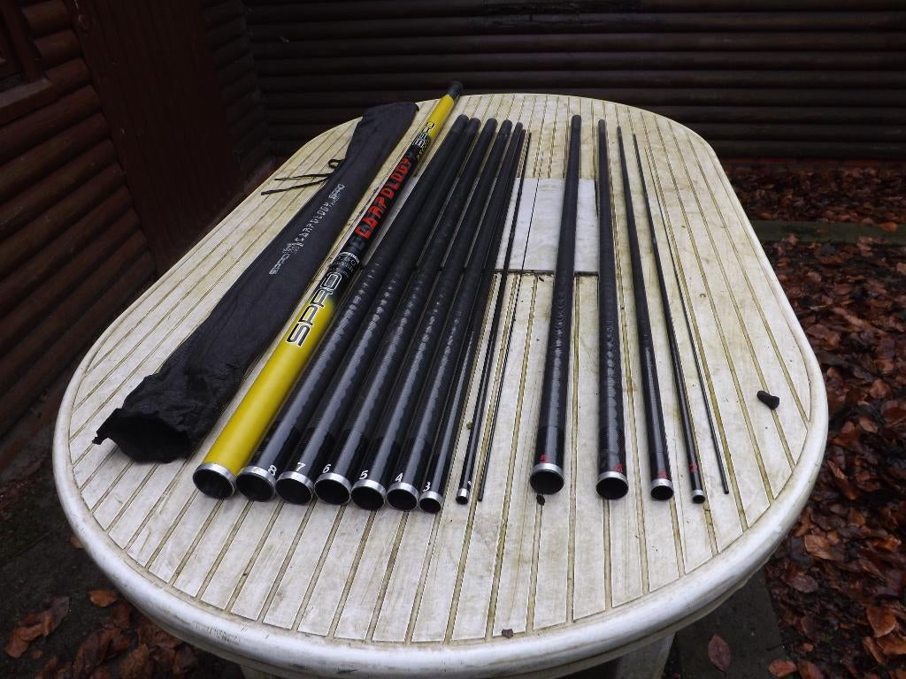 vaste hengel merk SPRO 950 een CARPOLOGY topset van 5 delen, Watersport en Boten, Hengelsport | Witvissen, Ophalen, Gebruikt, Vaste hengel