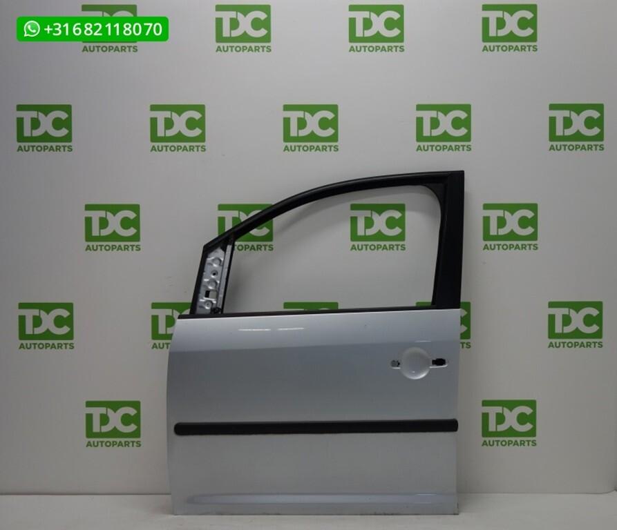 Volkswagen Caddy GP ('10-'15) Voorportier links zilvergrijs, Gebruikt, Voor, Ophalen of Verzenden, Volkswagen