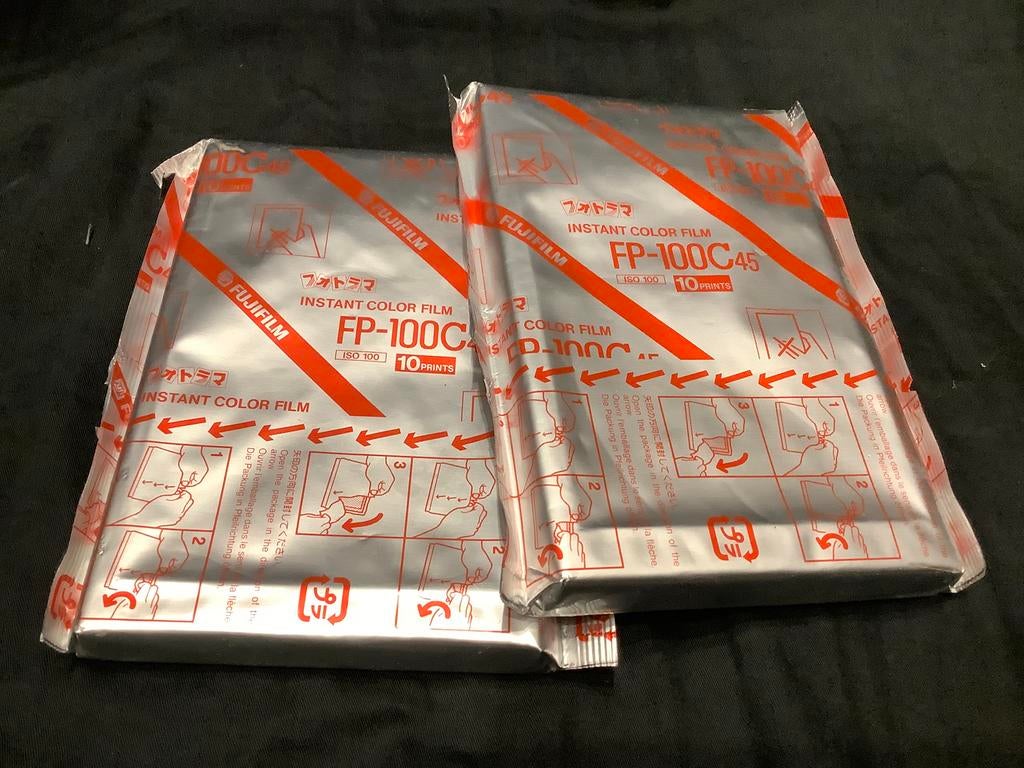2x film-packs Fuji FP-100C45 4x5" (refroidit à 0°C) à vendre, Enlèvement ou Envoi, Neuf, Polaroid, Fuji