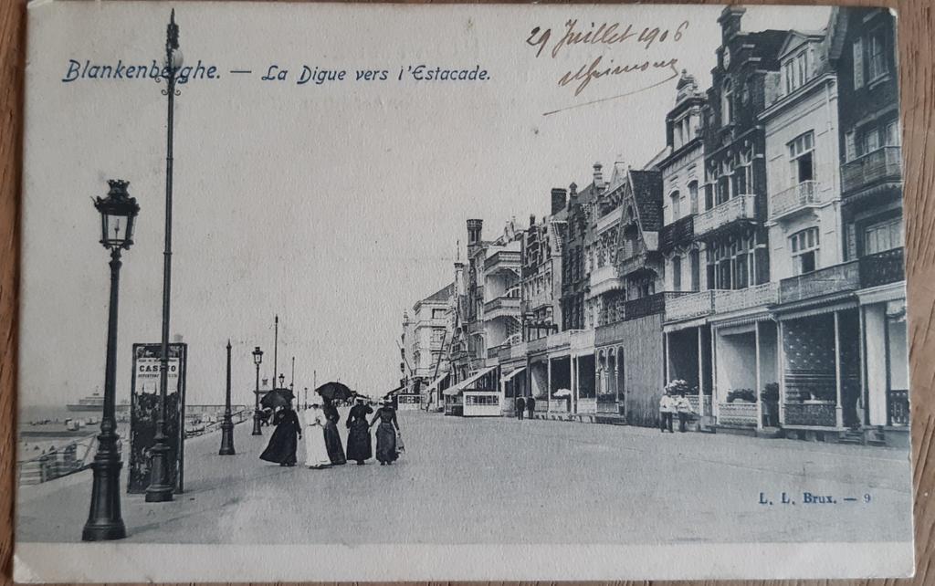 BLANKENBERGE les villas de la digue ZEEDIJK 1905, Ophalen of Verzenden