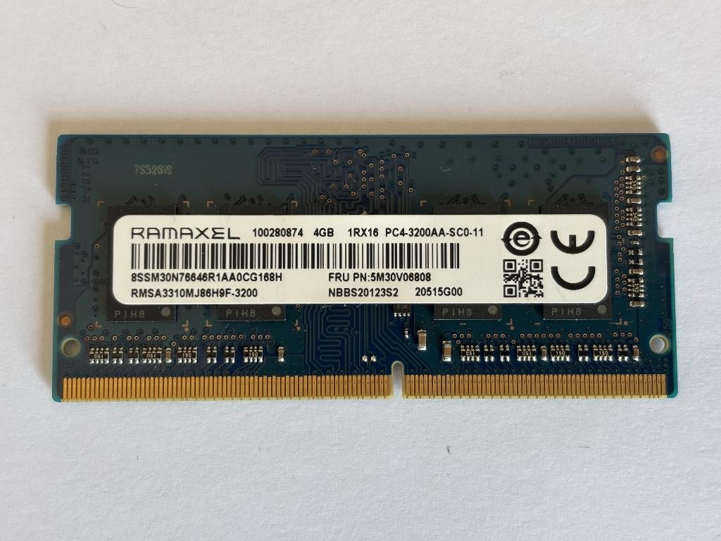 4GB DDR4 Laptop RAM – 3200 MHz – SO-DIMM – Ramaxel, Computers en Software, RAM geheugen, DDR4, Ophalen of Verzenden, Zo goed als nieuw