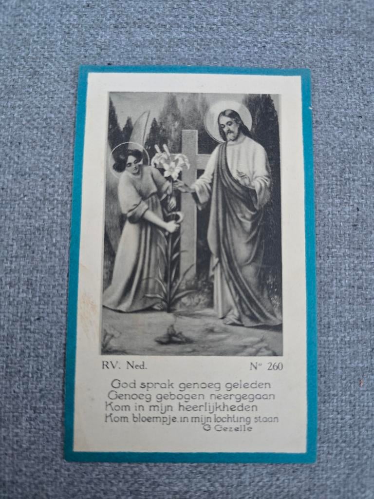 Doodsprentje kind 1937 , Diest, Ophalen of Verzenden, Bidprentje