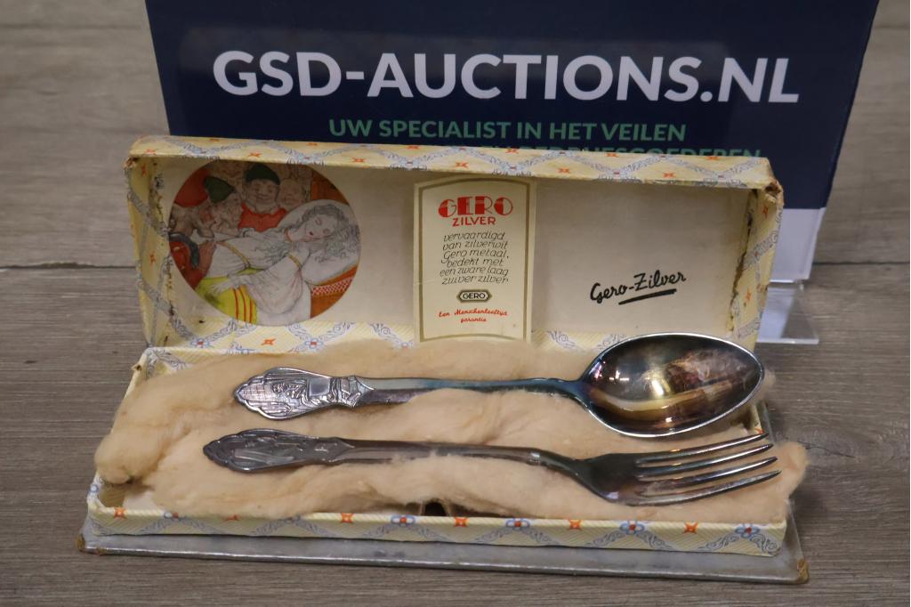 Vintage Gero-Zilver Bestek, Antiek en Kunst, Antiek | Servies compleet
