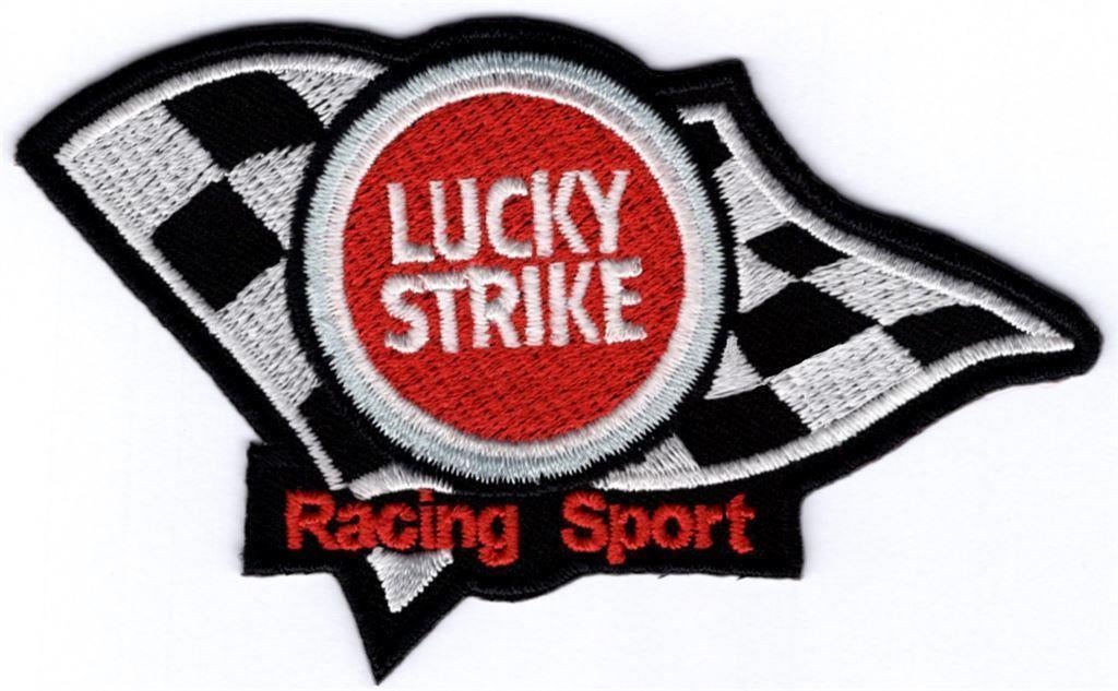 Lucky Strike Racing Sport stoffen opstrijk patch embleem #1, Motoren, Verzenden