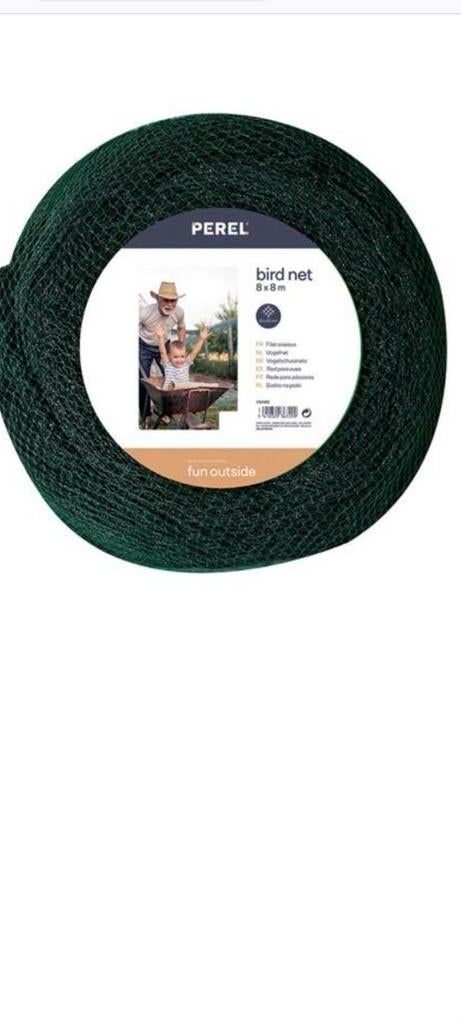 Perel 8 x 8 m vogelnet, Tuin en Terras, Ophalen, Nieuw, Overige typen
