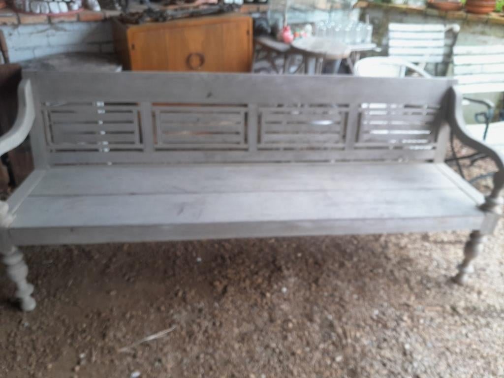 teakentuinbank, Tuin en Terras, Ophalen, Gebruikt, Hout