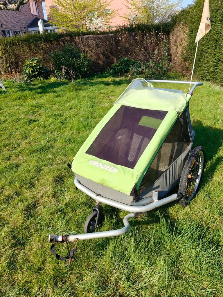 Croozer fietskar kid for 2 goede staat, Ophalen, Gebruikt, Vering, Croozer