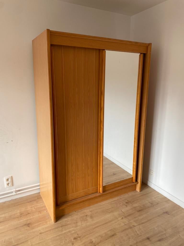 Armoire à vêtements en chêne, Avec tablette(s), Comme neuf, 50 à 100 cm, Chêne