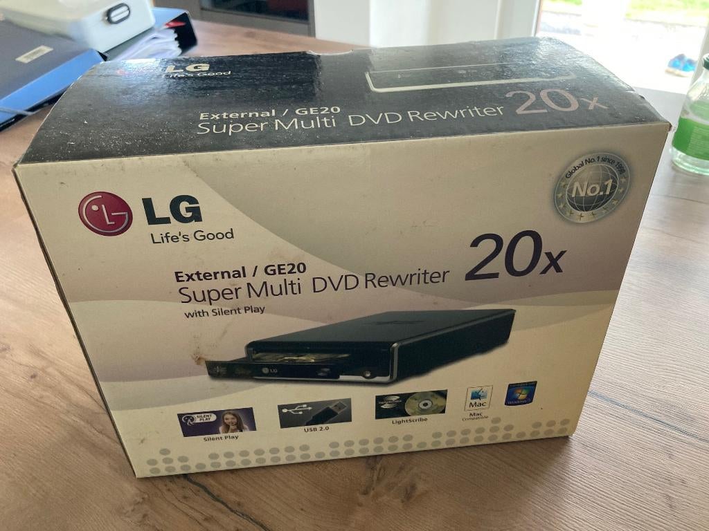 graveur DVD externe LG 20x, Enlèvement ou Envoi, Comme neuf, Enregistreur DVD, Portable