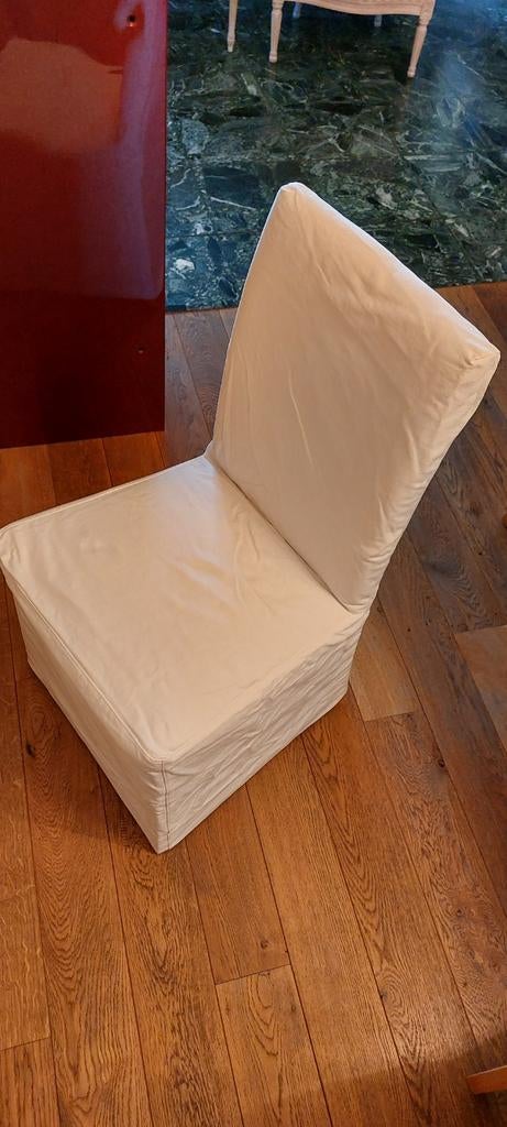 6 housses de chaise blanche comme neuve Herinksdal IKEA