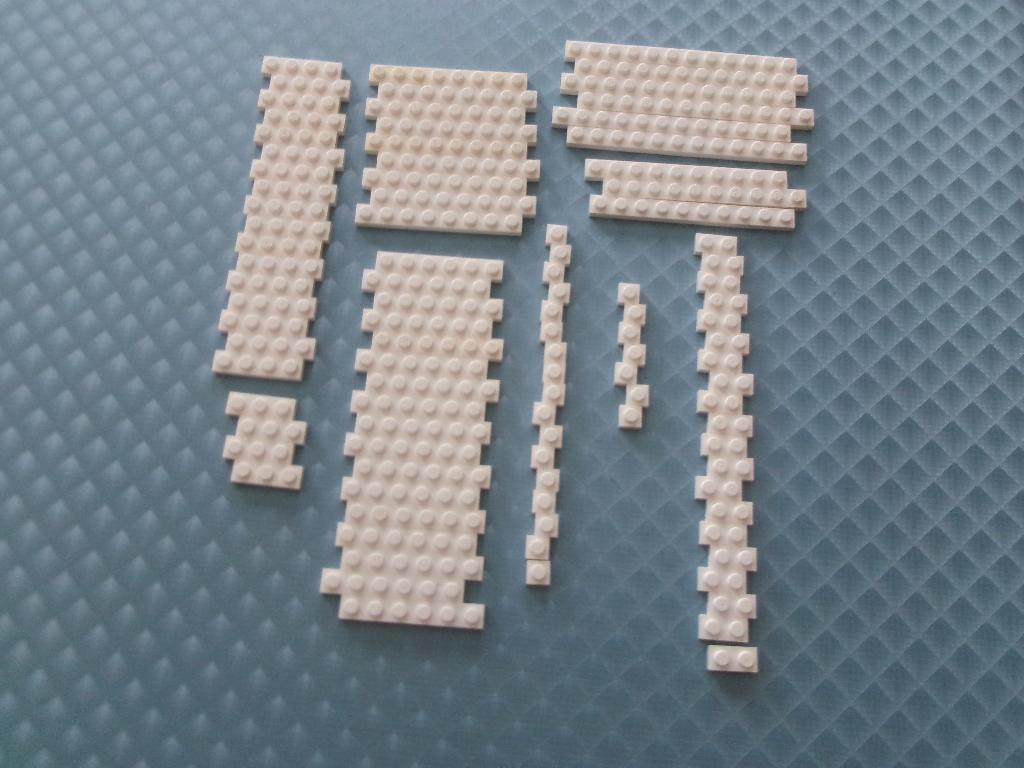 Lego witte 1x platen, Gebruikt, Overige thema's, Lego, Ophalen of Verzenden