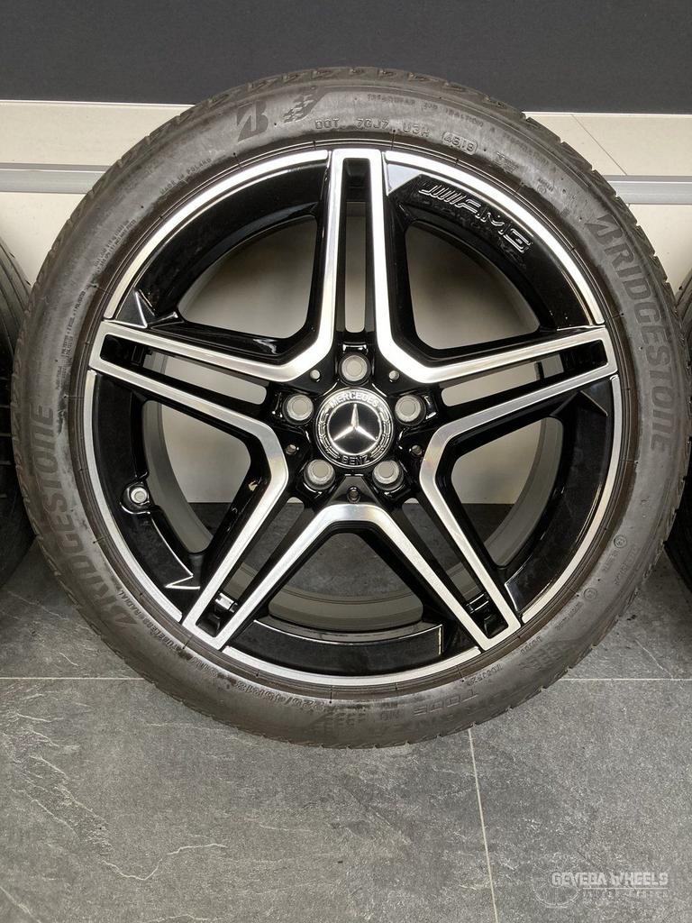18” orig Mercedes A W177 AMG night edition velgen + banden, Pneus et Jantes, Véhicule de tourisme, Pneus été, -