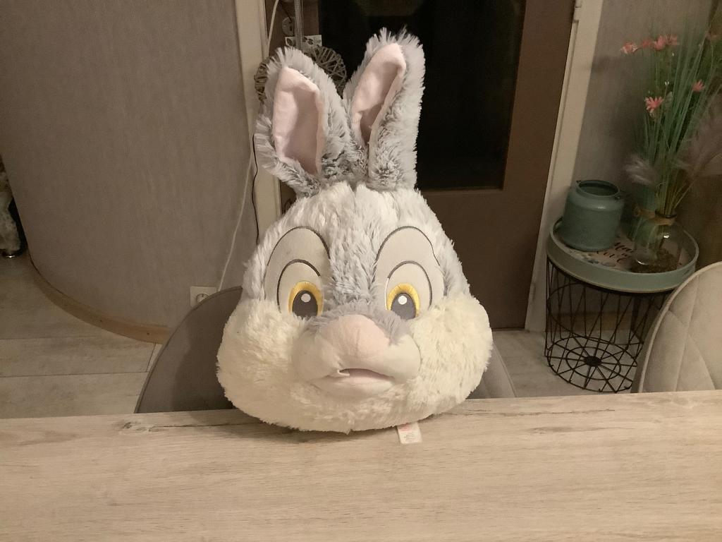 Tête en peluche Disney Bambi Stamper (37 cm), Enlèvement ou Envoi, Comme neuf, Lapin