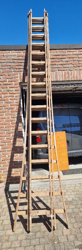houten ladder, Ophalen, Gebruikt, Ladder, Opvouwbaar of Inschuifbaar