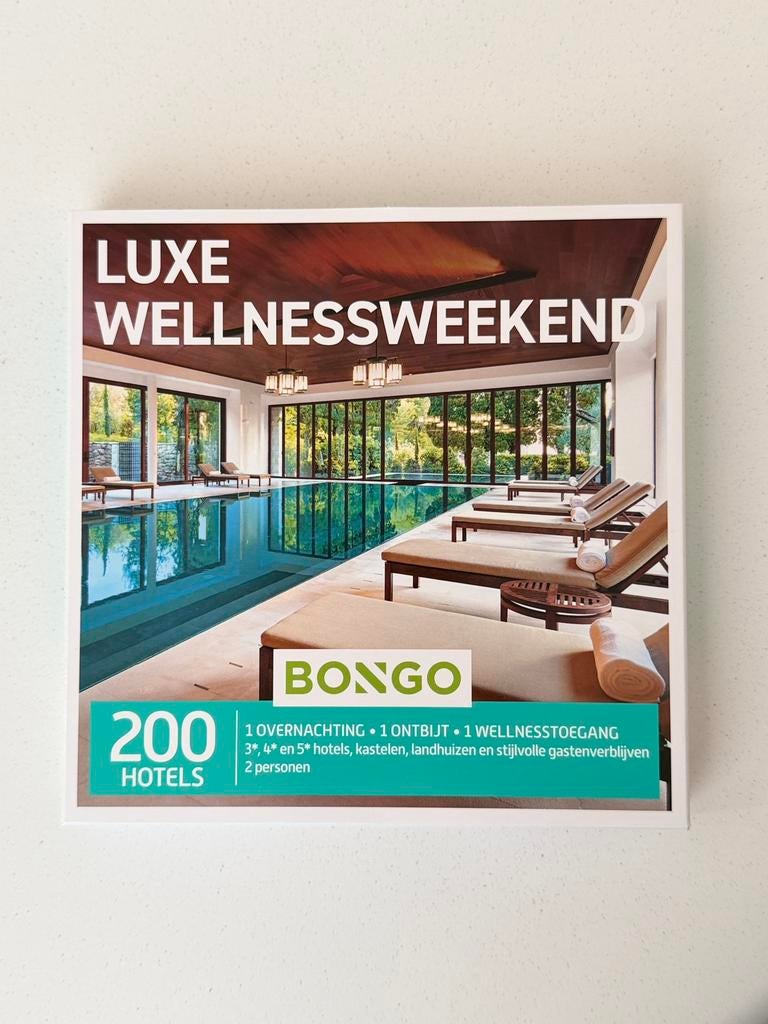 Bongo bon Luxe Wellnessweekend voor 2 personen, Cadeaubon