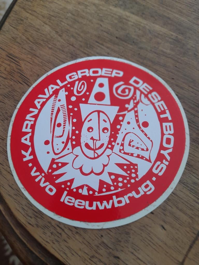 autocollant carnaval leeuwbrug Denderleeuw, Collections, Autocollants, Enlèvement ou Envoi