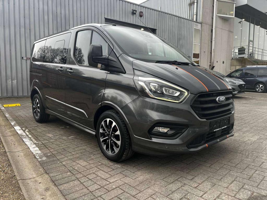 Ford Transit Custom Ford Transit Sport 170pk (bj 2019), Auto's, Bedrijf, Parkeersensor, Ford, Zilver of Grijs