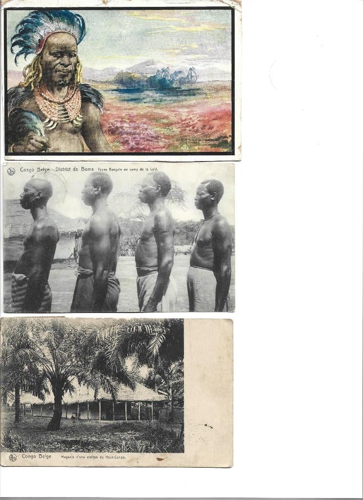 postkaarten Belgisch Congo, Verzamelen, Ophalen of Verzenden, Gelopen