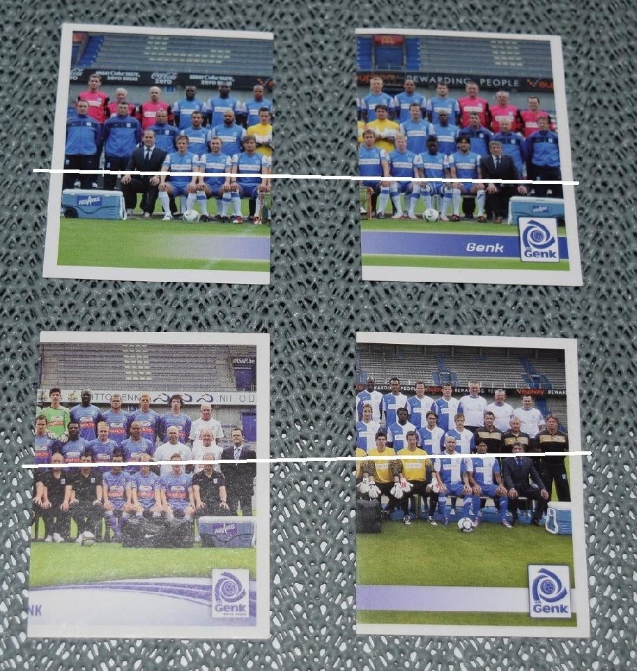 Panini Football 2011 KRC Genk / 4 Teamfoto's, Verzamelen, Ophalen of Verzenden, Nieuw, Poster, Plaatje of Sticker