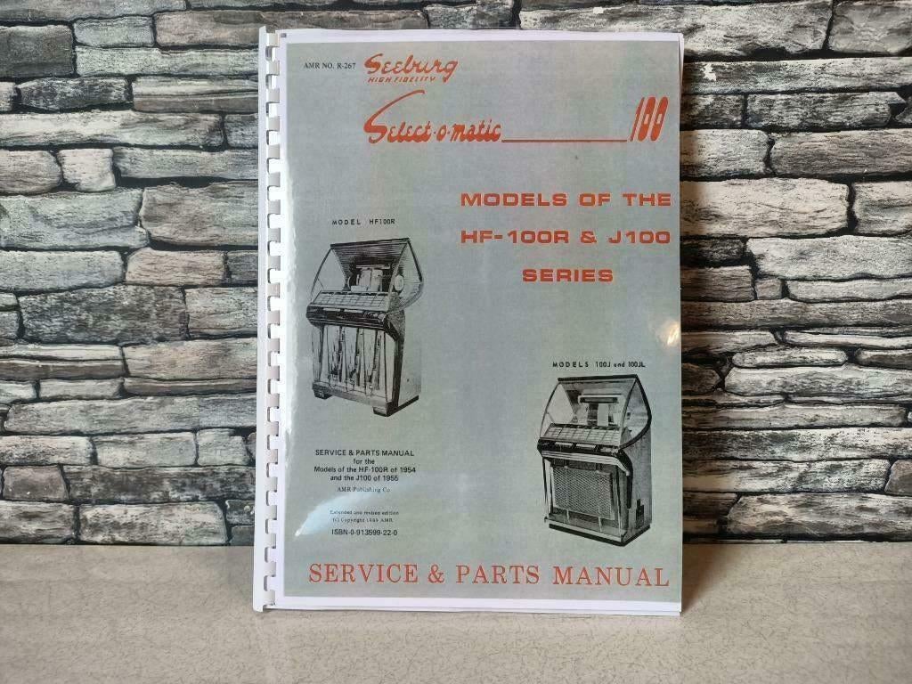 Service Manual: Seeburg j100/HF100R (1955) jukebox nieuw !!, Verzamelen, Automaten | Jukeboxen, Seeburg, Verzenden